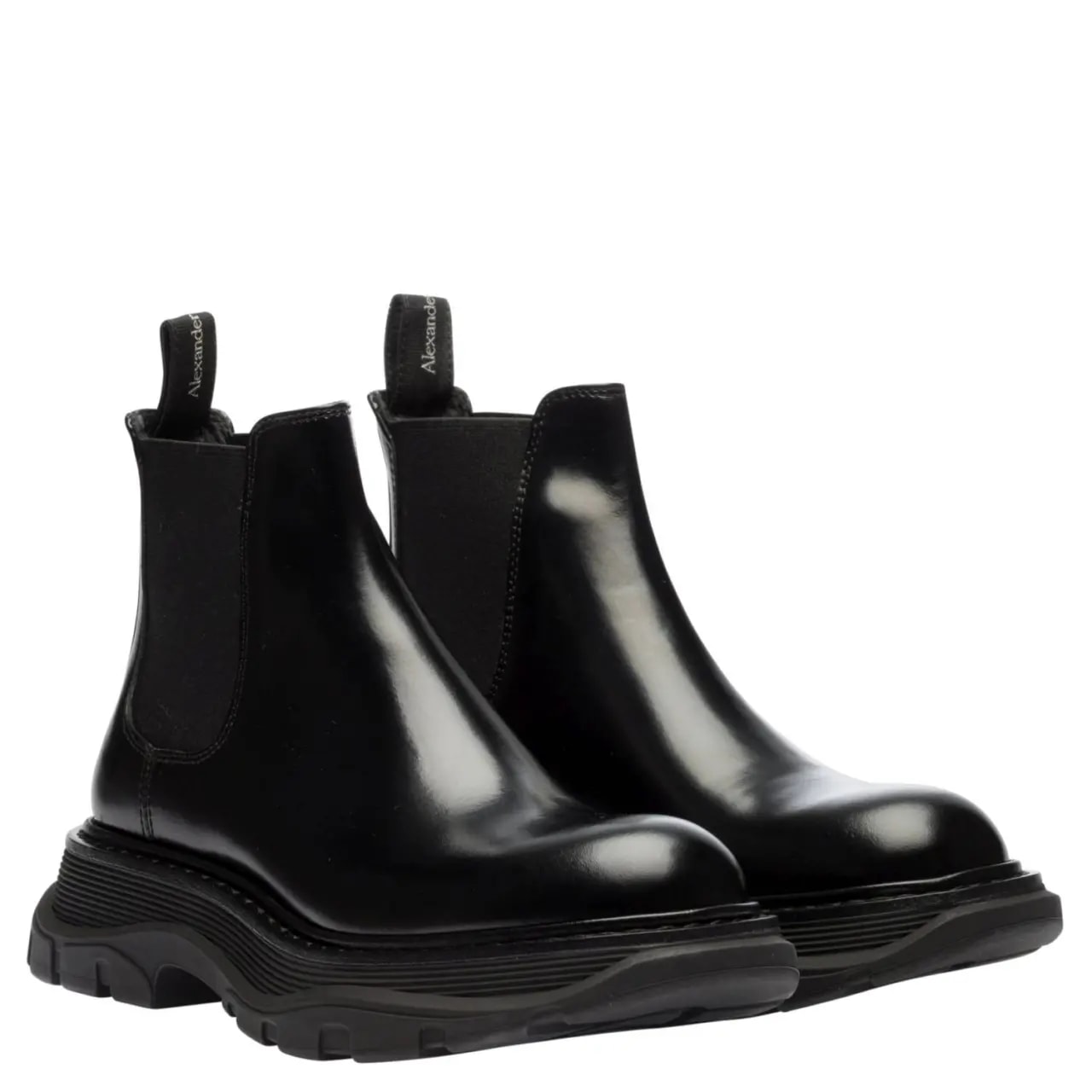 Giày Alexander McQueen Leather Chelsea Boots 641837-WHZ84-1000 — ảnh 3