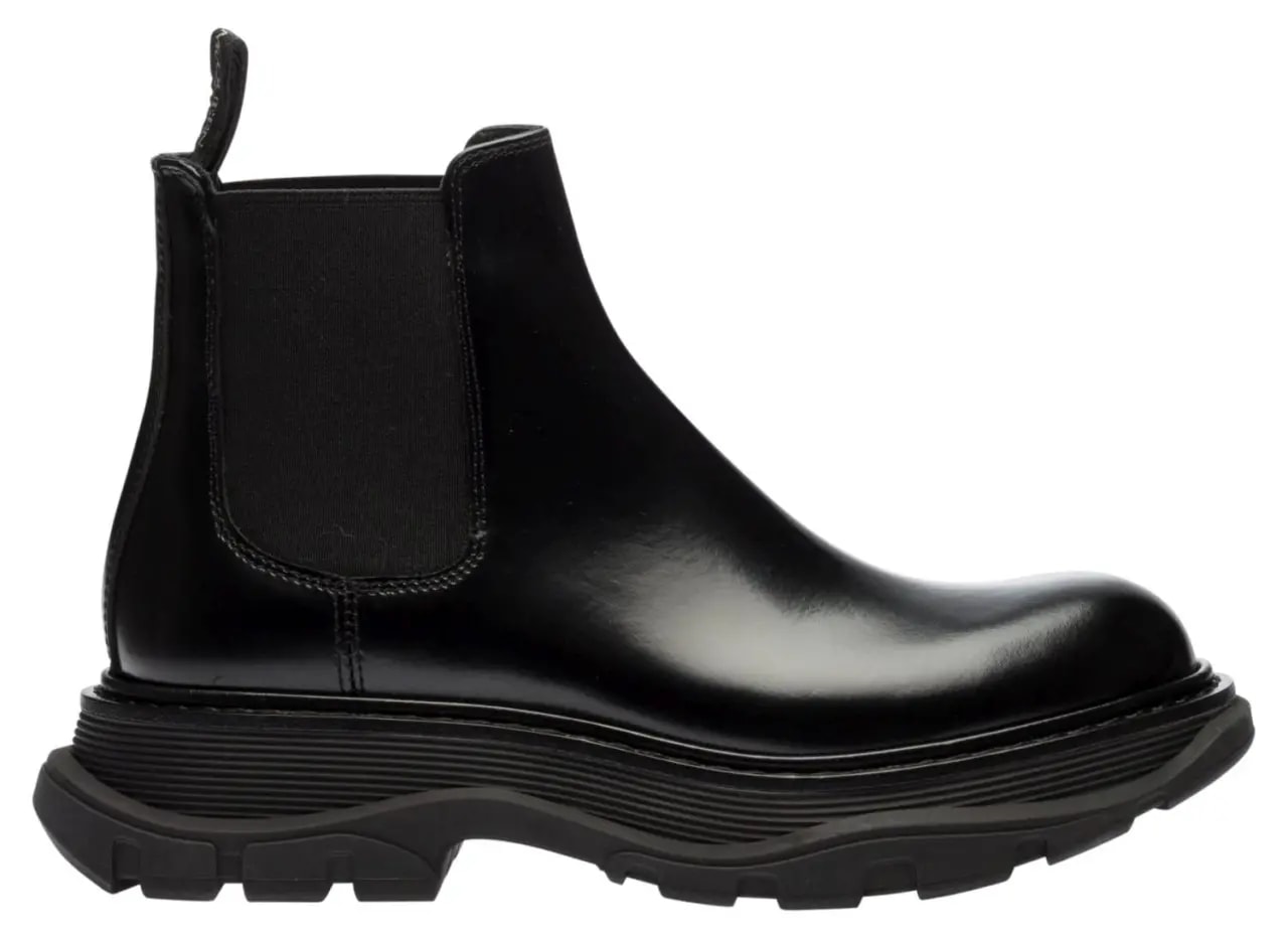 Giày Alexander McQueen Leather Chelsea Boots 641837-WHZ84-1000 — kich-thuoc: lien-he-order