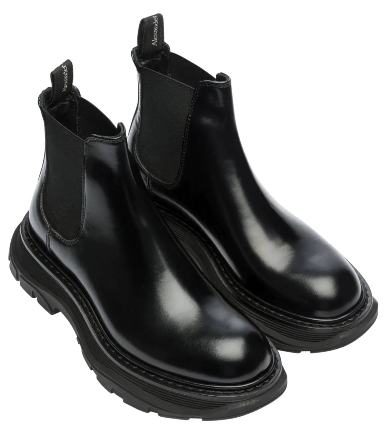 Giày Alexander McQueen Leather Chelsea Boots 641837-WHZ84-1000 — ảnh 2