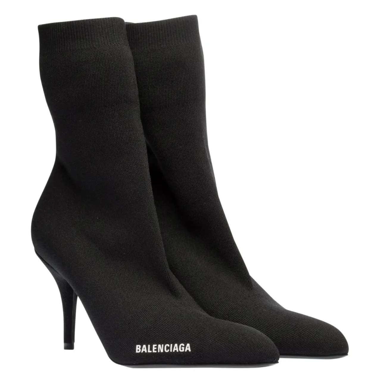 Giày Balenciaga Knit Sock Boots 'Black' 636601 W1802 1090 — ảnh 2