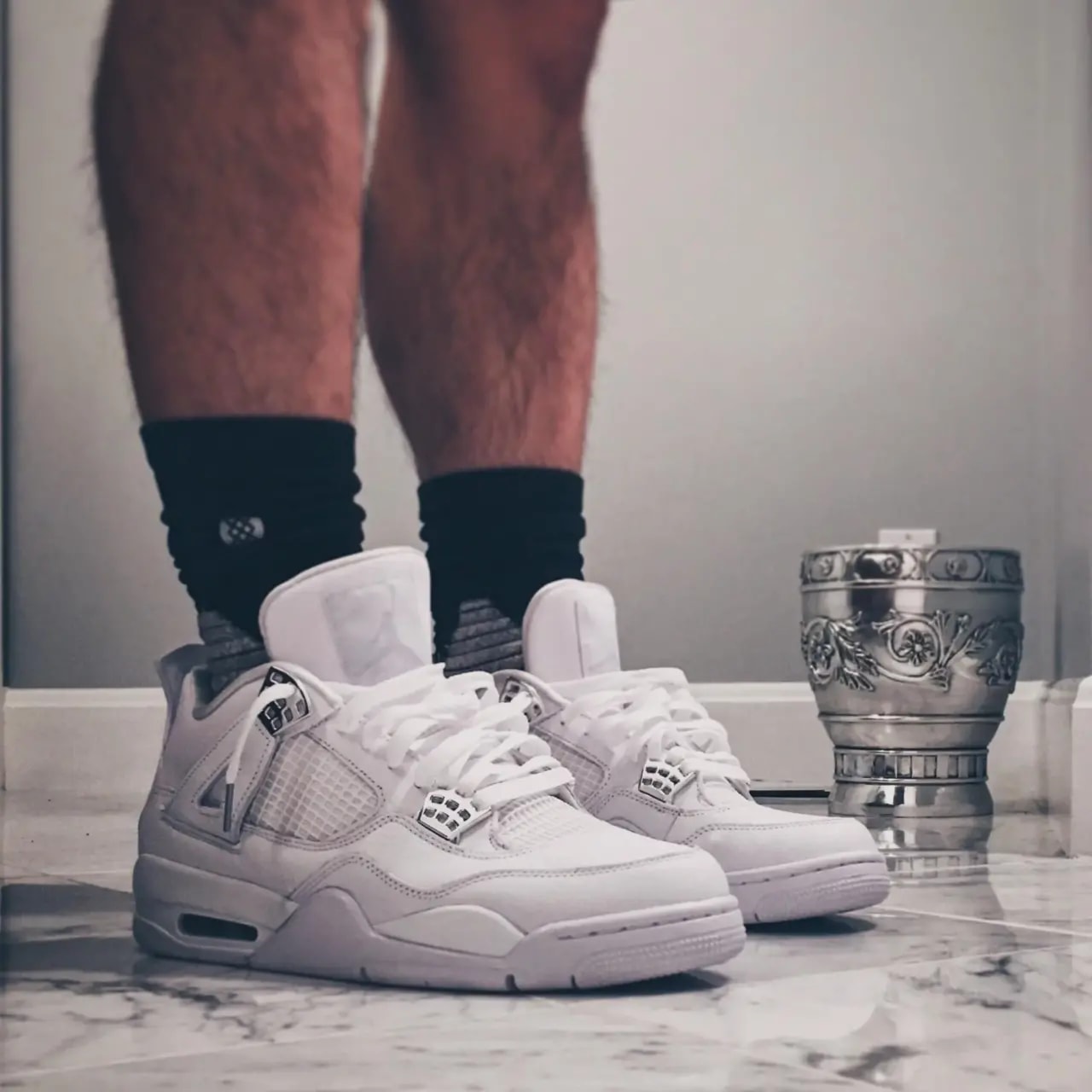 Giày Nike Air Jordan 4 Retro 'Pure Money' 308497-100 — ảnh 3