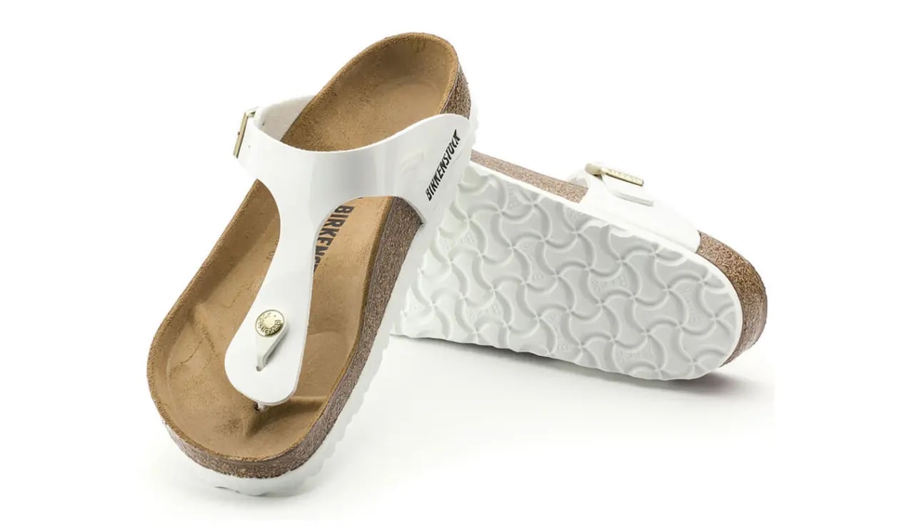 Dép Birkenstock Gizeh 'White Narrow' 1005300 — ảnh 4