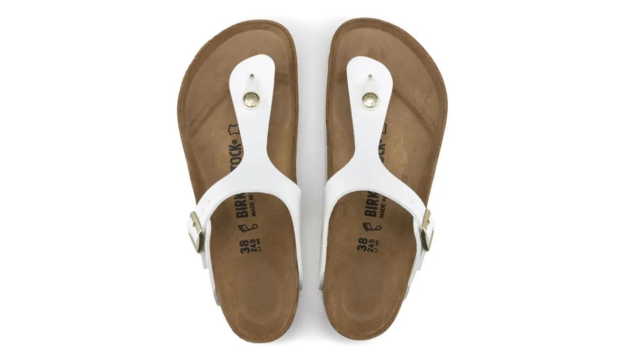 Dép Birkenstock Gizeh 'White Narrow' 1005300 — ảnh 5