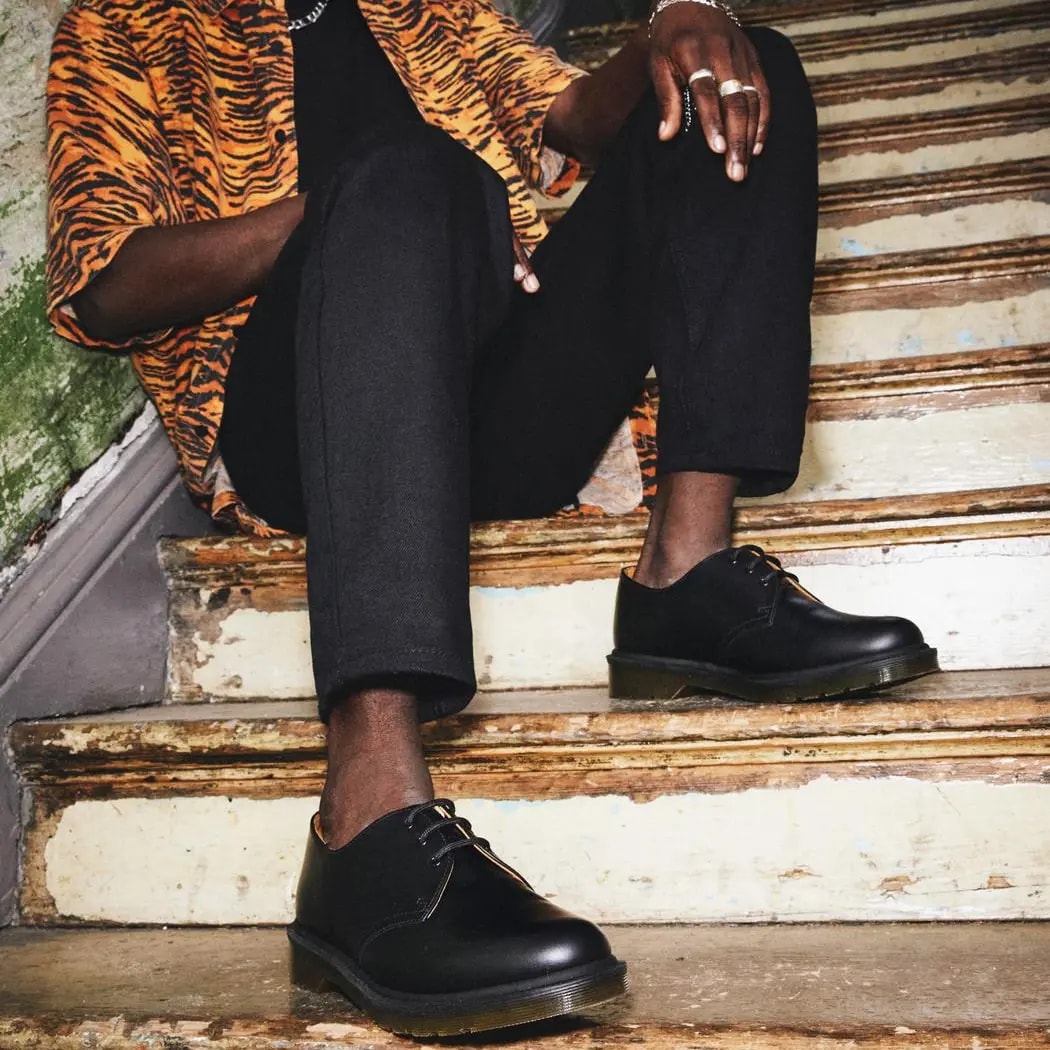 Giày Dr. Martens 1461 PW Black Smooth Leather 10078001 — ảnh 2