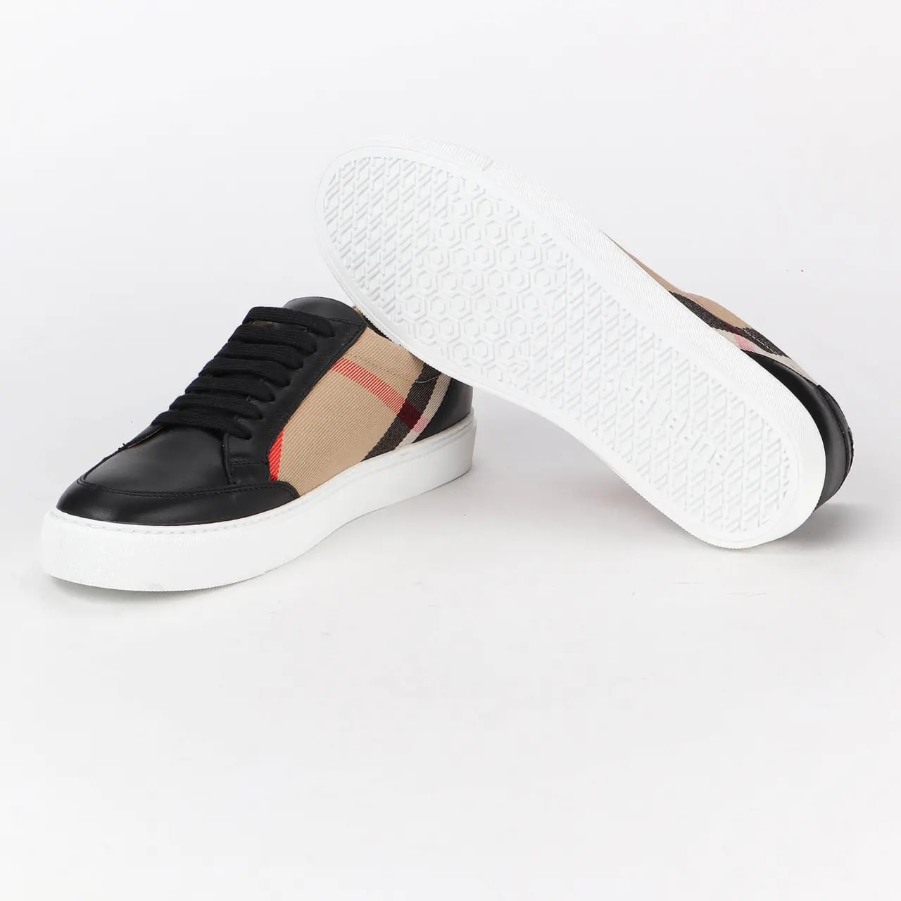 Giày Burberry House Check Black Beige 8024331 — ảnh 2