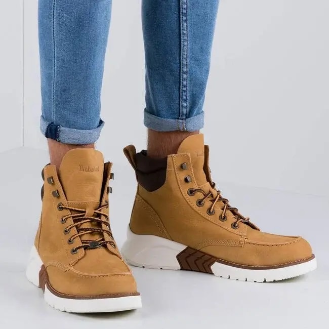 Giày Timberland Booties Leather Yellow A27WC — ảnh 2