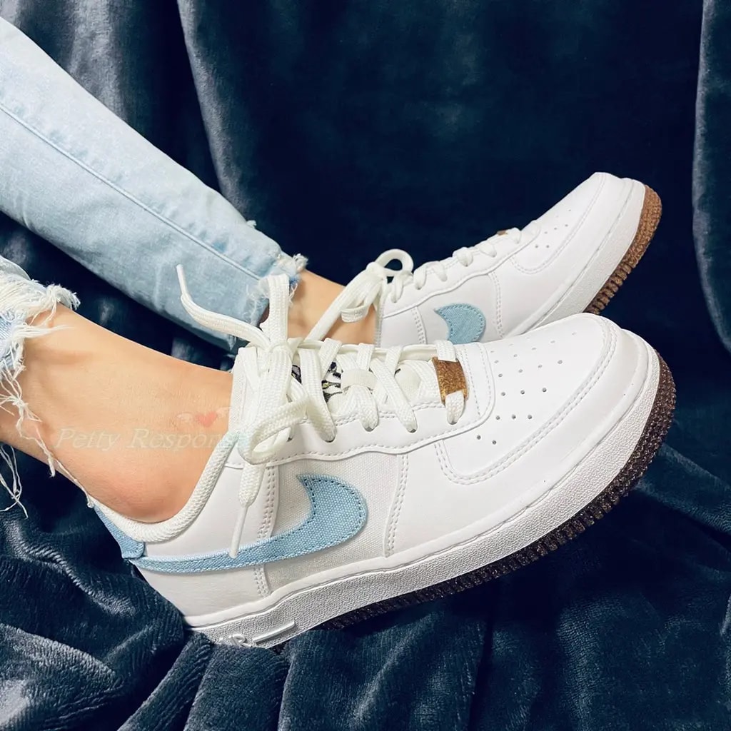 Giày Nike Air Force 1 LV8 GS 'Indigo' DA3093-100 — ảnh 5