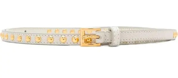 Thắt Lưng Prada Gold Stud Embellished Thin Leather Belt 1CM1412AWVF0009