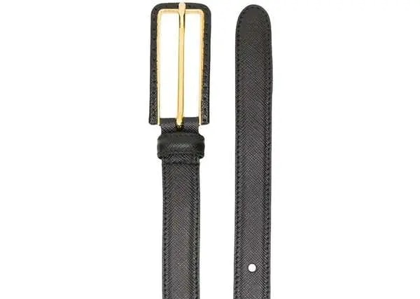 Thắt Lưng Prada Gold Buckle Black Leather Belt 1CC2778NQ00F0K70 — ảnh 2