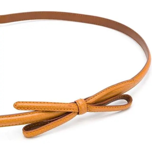 Thắt Lưng Prada Brown Bow Detail Skinny Belt 1CC156053F098L — ảnh 2