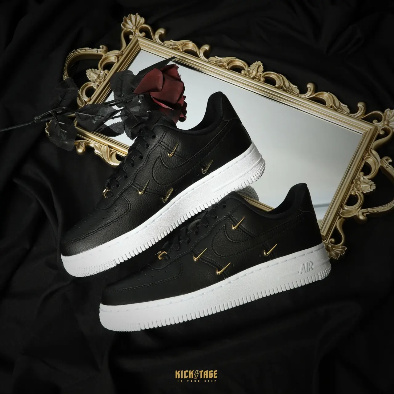 Giày Nike Wmns Air Force 1 '07 LX 'Sisterhood Black Metallic Gold' CT1990-001 — ảnh 2