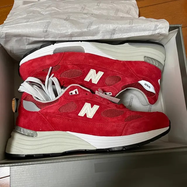 Giày New Balance Kith x 992 'Kithmas Collection Team Red' M992KR — ảnh 4