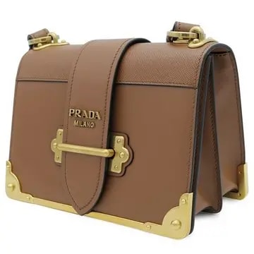 Túi Prada Cahier Leather Shoulder Bag 1BD045-2BB0-F0046 — ảnh 2