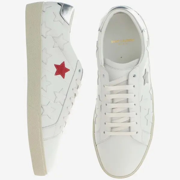 Giày Saint Laurent Court Classic SL 06 Metallic California 'White' 42157200ND09017 — ảnh 2