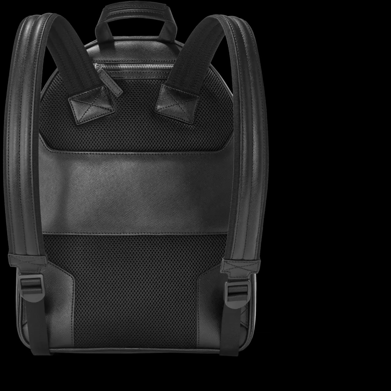 Balo Montblanc Sartorial Dome Leather Backpack 116754 — ảnh 3