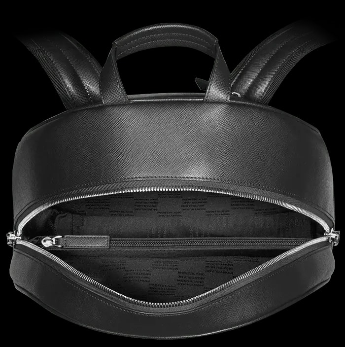 Balo Montblanc Sartorial Dome Leather Backpack 116754 — ảnh 4