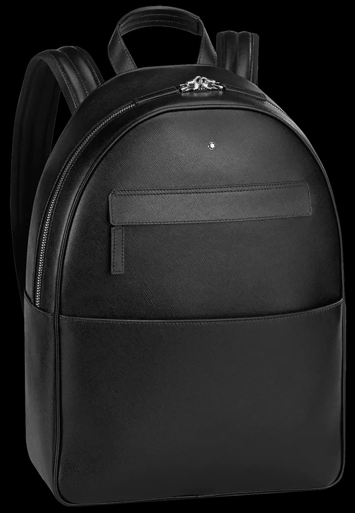 Balo Montblanc Sartorial Dome Leather Backpack 116754 — ảnh 2