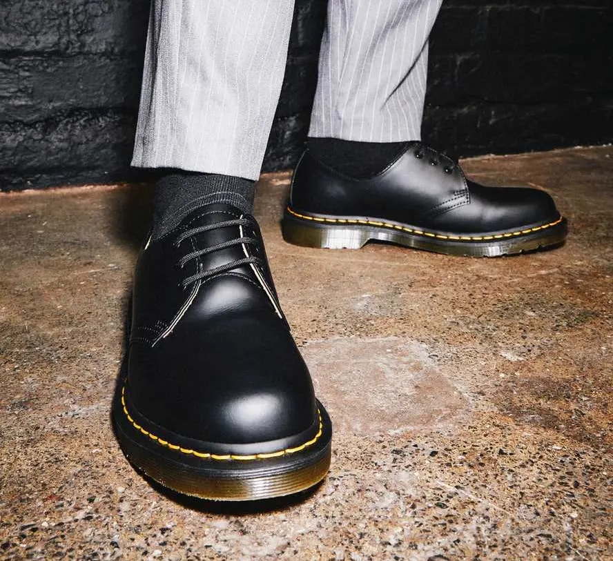 Giày Dr. Martens 1461 Black Smooth Leather 11838002 — ảnh 3
