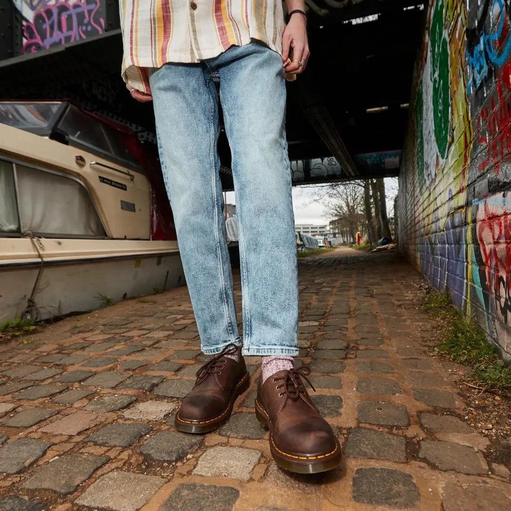 Giày Dr. Martens 1461 Brown Crazy Horse Leather Oxford Shoes 11838201 — ảnh 3