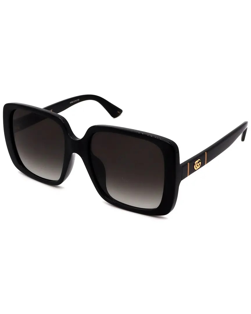 Kính Gucci Black Shiny 'Grey Square' GG0632SA-001 — ảnh 4