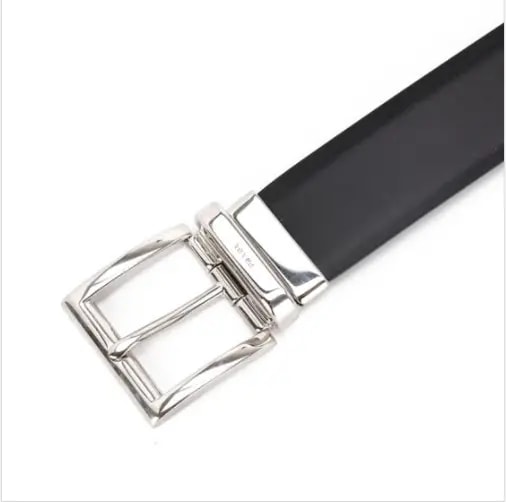 Thắt Lưng Prada Men's Black Leather Pin Buckle Belt 2CC004-X72-F0JYA — ảnh 5