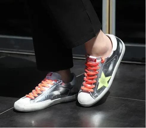 Giày Golden Goose Superstar 'Silver Orange' GMF00101-F000342-80304 — ảnh 2