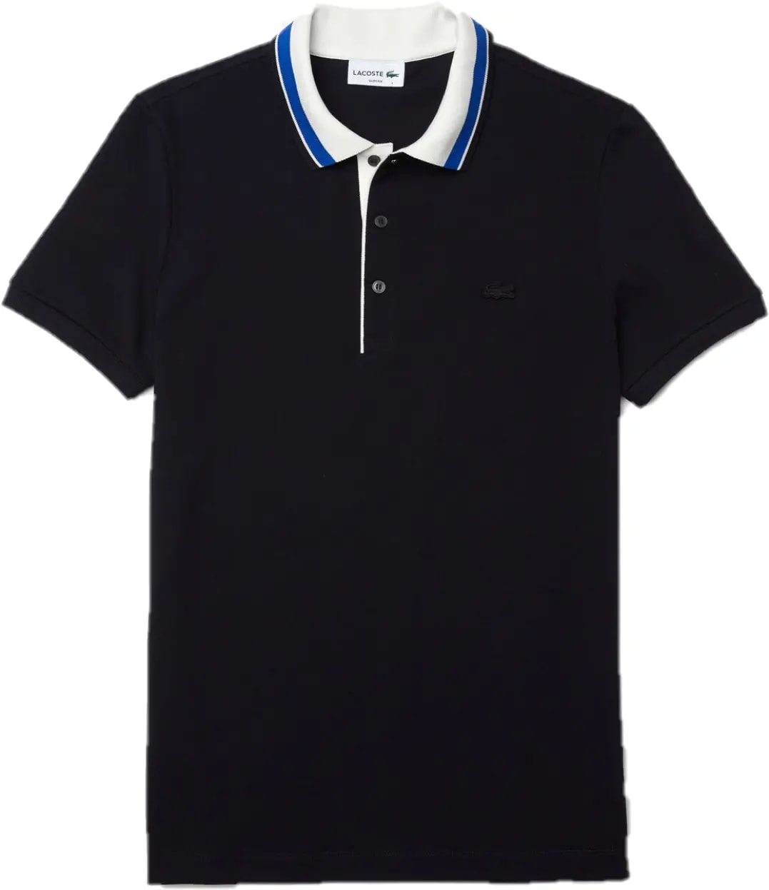 Áo Men’s Lacoste Striped Collar Polo Shirt 'Black' PH0047-K8Z — kich-thuoc: XL
