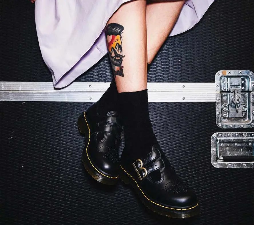 Giày Dr.Martens 8065 Smooth Leather Mary Jane 'Black' 12916001 — ảnh 3