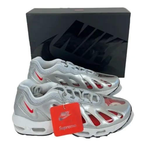 Giày Nike Supreme x Air Max 96 'Metallic Silver' CV7652-001 — ảnh 5