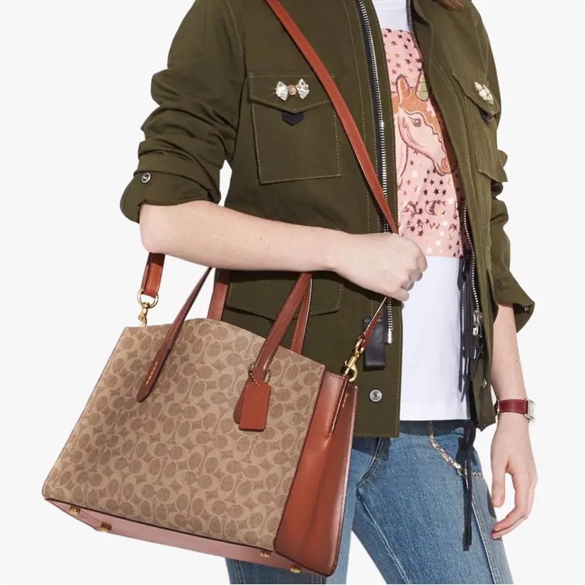 Túi Coach Charlie Carryall 35 Rust 31210 B4RU — ảnh 2
