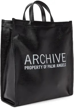 Túi Palm Angels Black Archive Shopper Tote PMNA053F21LEA0011001 — ảnh 2