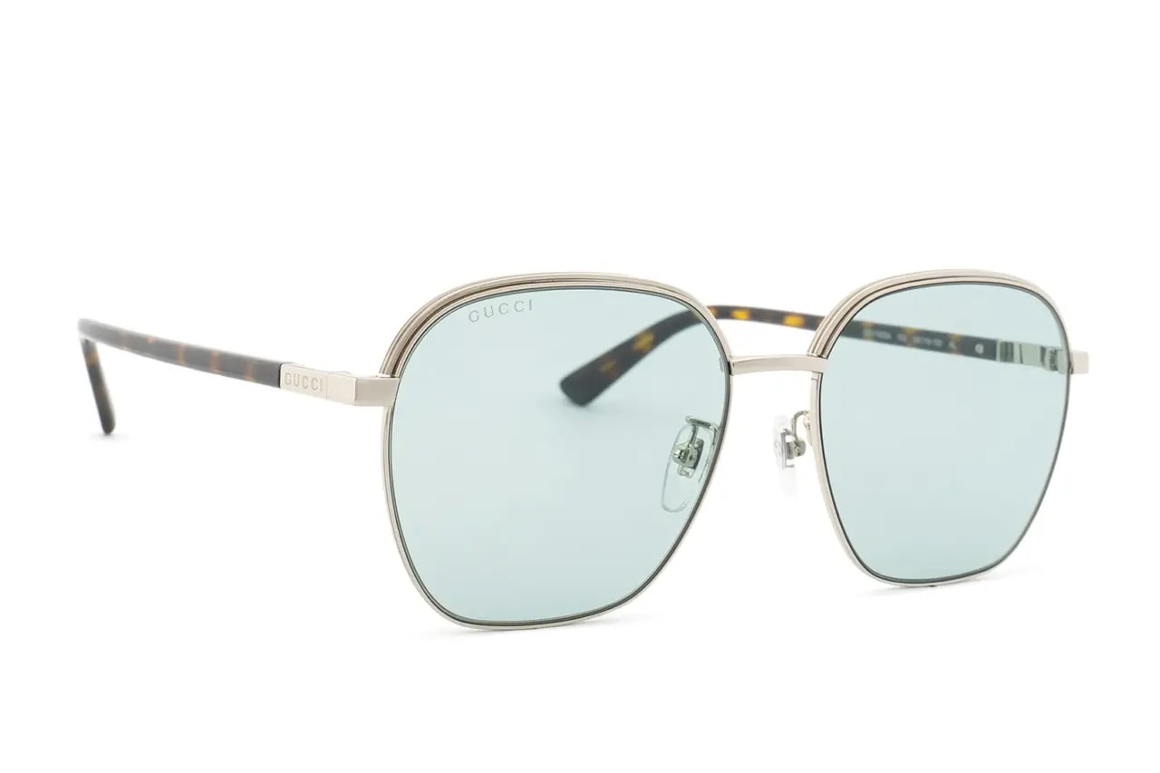 Kính Gucci Oval Men's Sunglasses 'Grey' GG1100SA-004-58 — ảnh 3