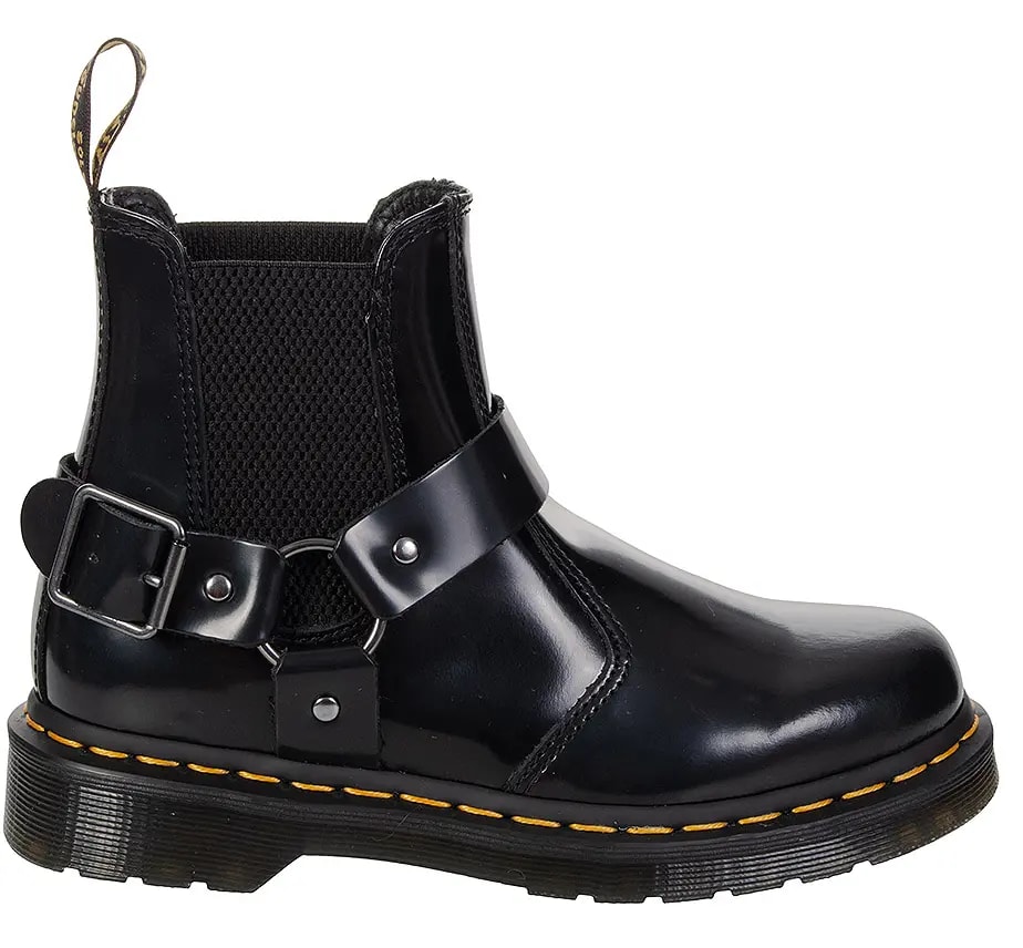 Giày Dr. Martens  Wincox Smooth Leather Buckle Boots Black 23866001 — kich-thuoc: 36