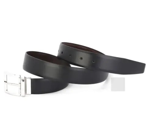 Thắt Lưng Prada Men's Black Leather Pin Buckle Belt 2CC004-X72-F0JYA — ảnh 3