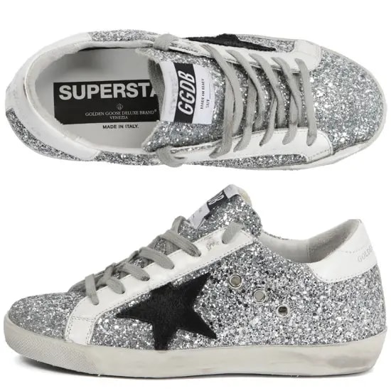 Giày Golden Goose Wmns Superstar 'Glitter Star' G34WS590-O15 — ảnh 2