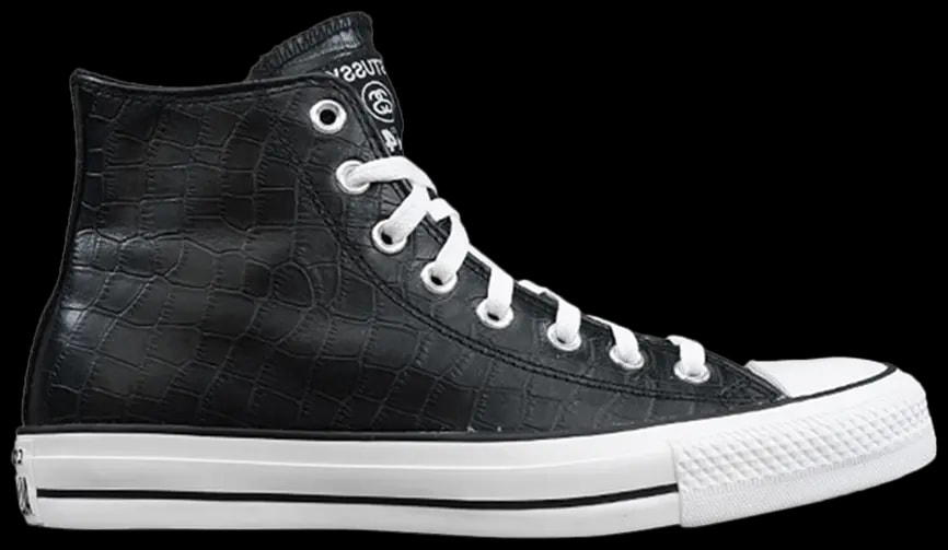 Giày Converse Stussy x Chuck Taylor All Star Hi 'Black' 141087C — kich-thuoc: lien-he-order