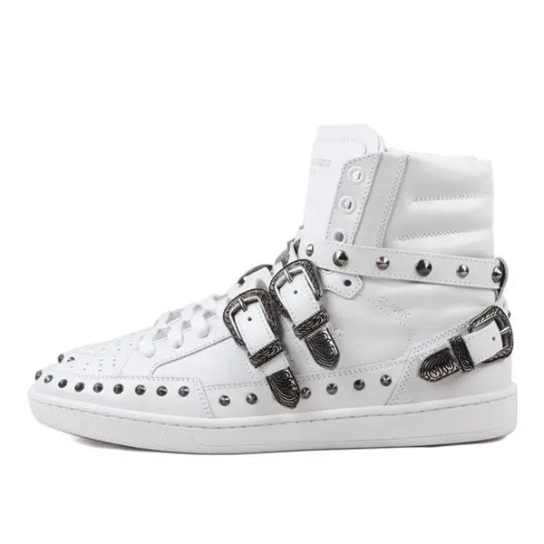 Giày Saint Laurent High Top 'White' 346798-AQ500-9089 — ảnh 2