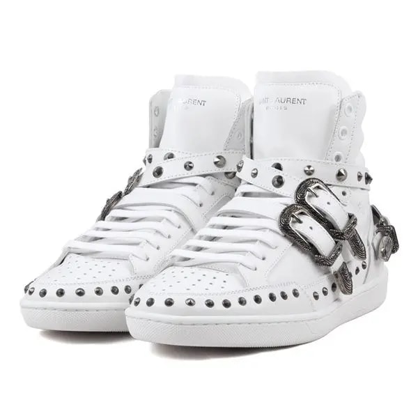 Giày Saint Laurent High Top 'White' 346798-AQ500-9089 — ảnh 3