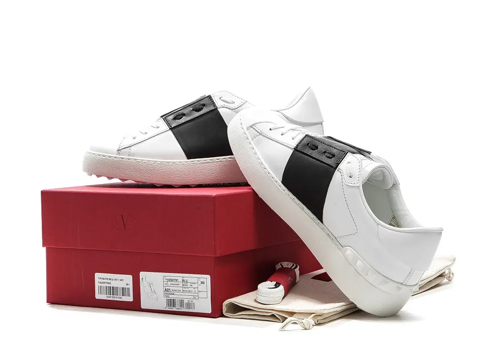 Giày Valentino Women's Rockstud Hidden Open Sneakers UW0S0781-BLU-A01 — ảnh 5