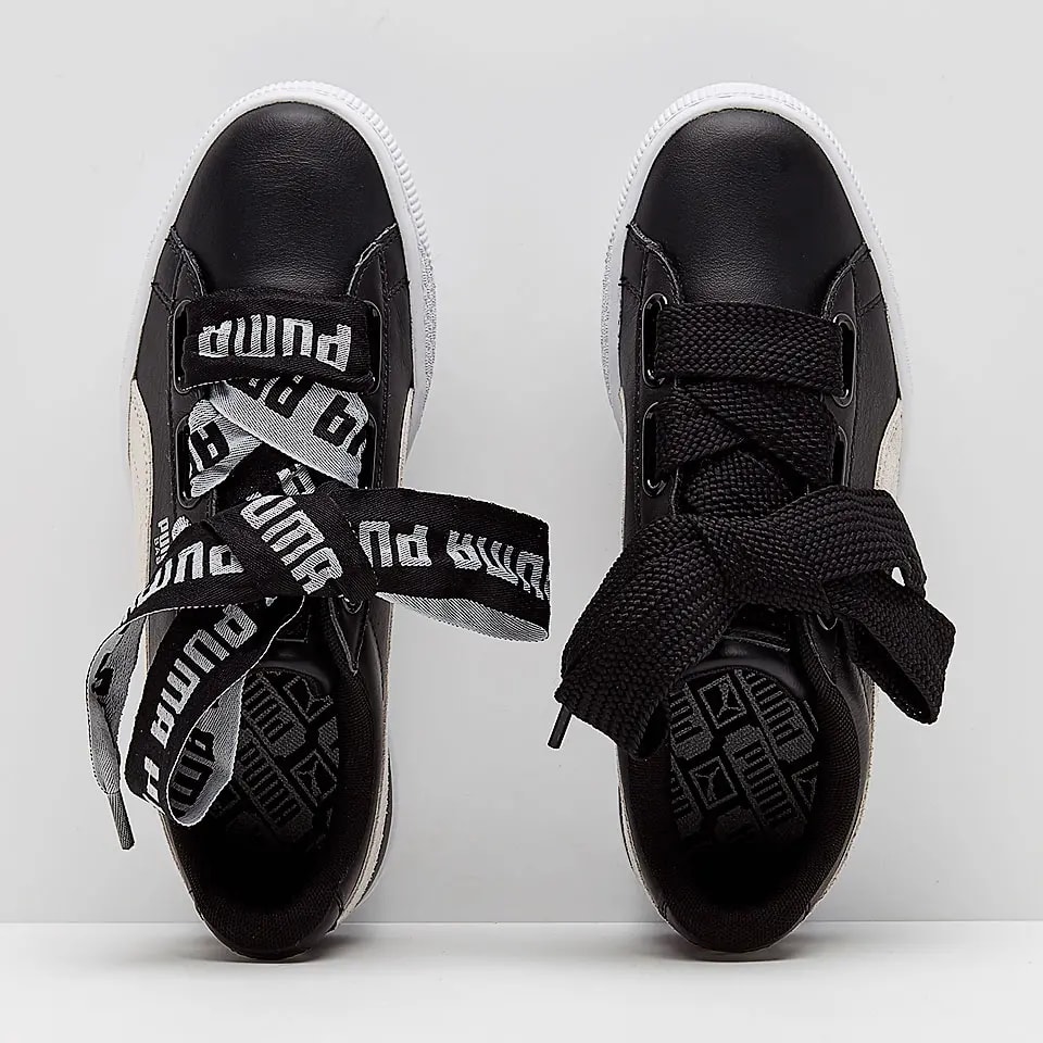 Giày Puma Wmns Basket Heart 'Black White' 364082-01 — ảnh 3