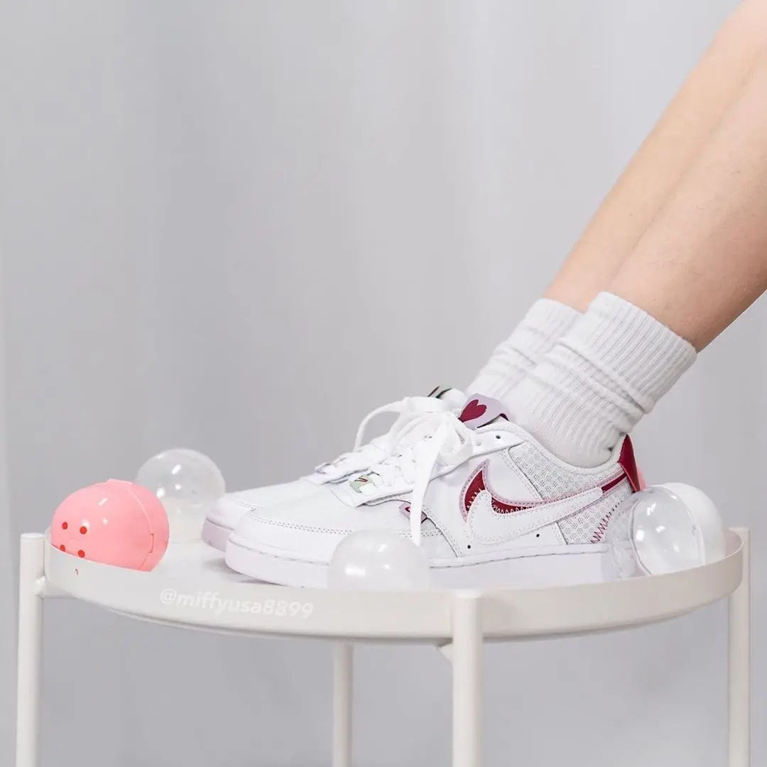 Giày Nike Wmns Court Vision Low Premium 'Valentine's Day' CI7827-100 — ảnh 2