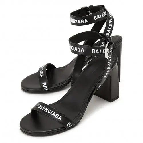 Giày Balenciaga Sandal With Logoed Straps 630041 WBAE1 1090 — ảnh 2