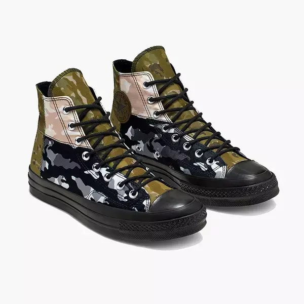 Giày Converse Chuck 70 High 'Patchwork Blocked Camo Black' 165912C — ảnh 4