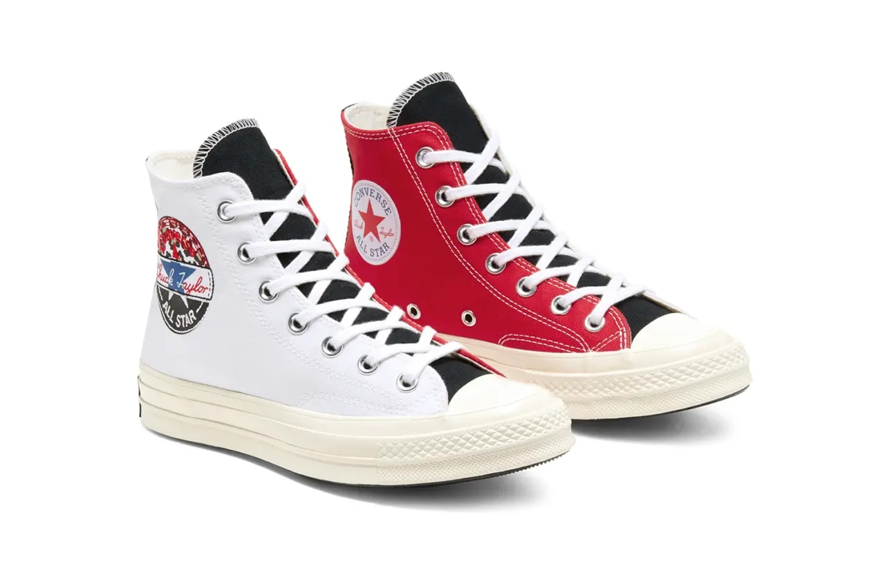 Giày Converse Chuck 70 Hi 'Logo Play White Rush Blue' 166747C — ảnh 2