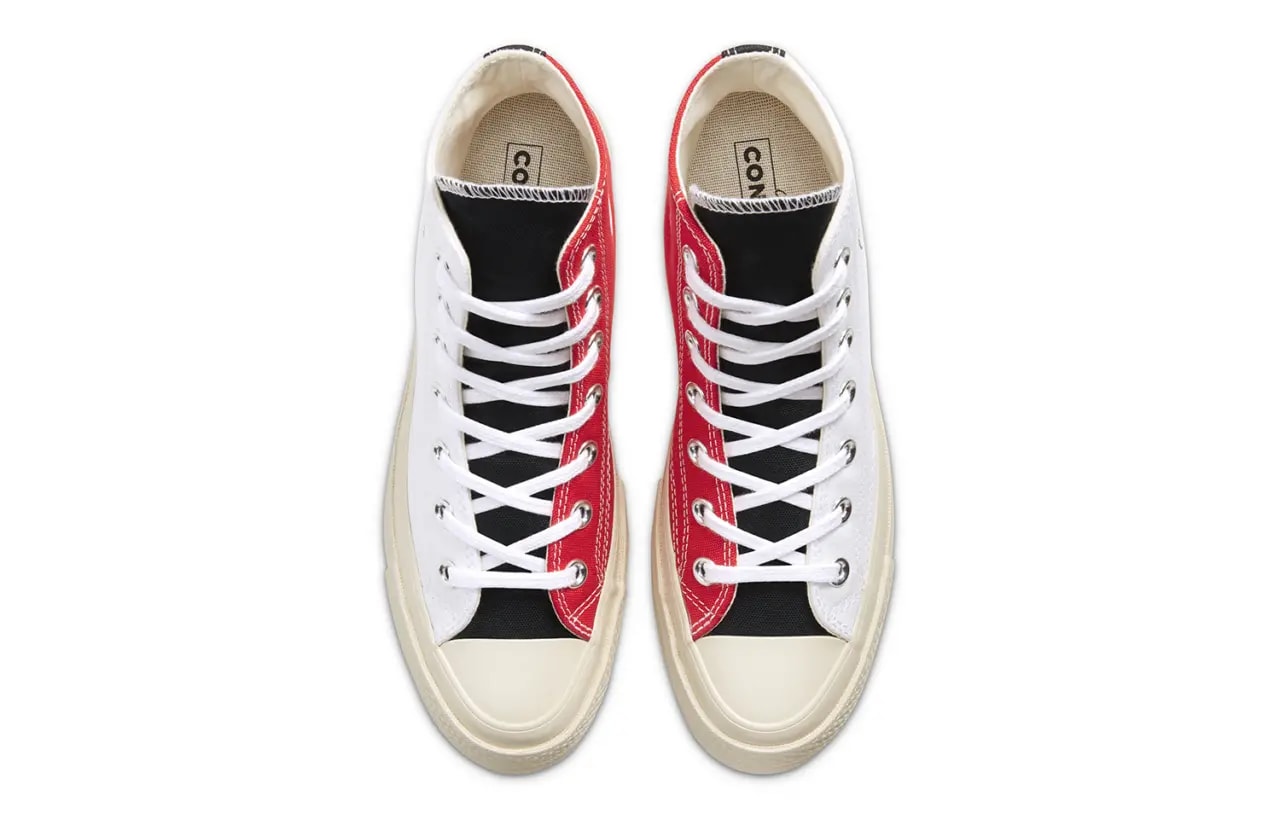 Giày Converse Chuck 70 Hi 'Logo Play White Rush Blue' 166747C — ảnh 4