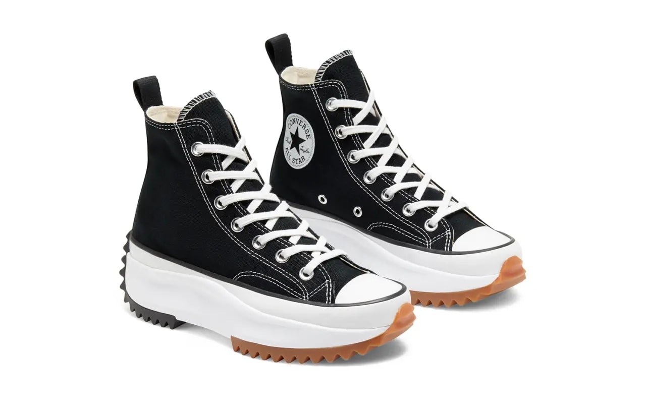 Giày Converse Run Star Hike High 'Black White Gum' 166800V — ảnh 3