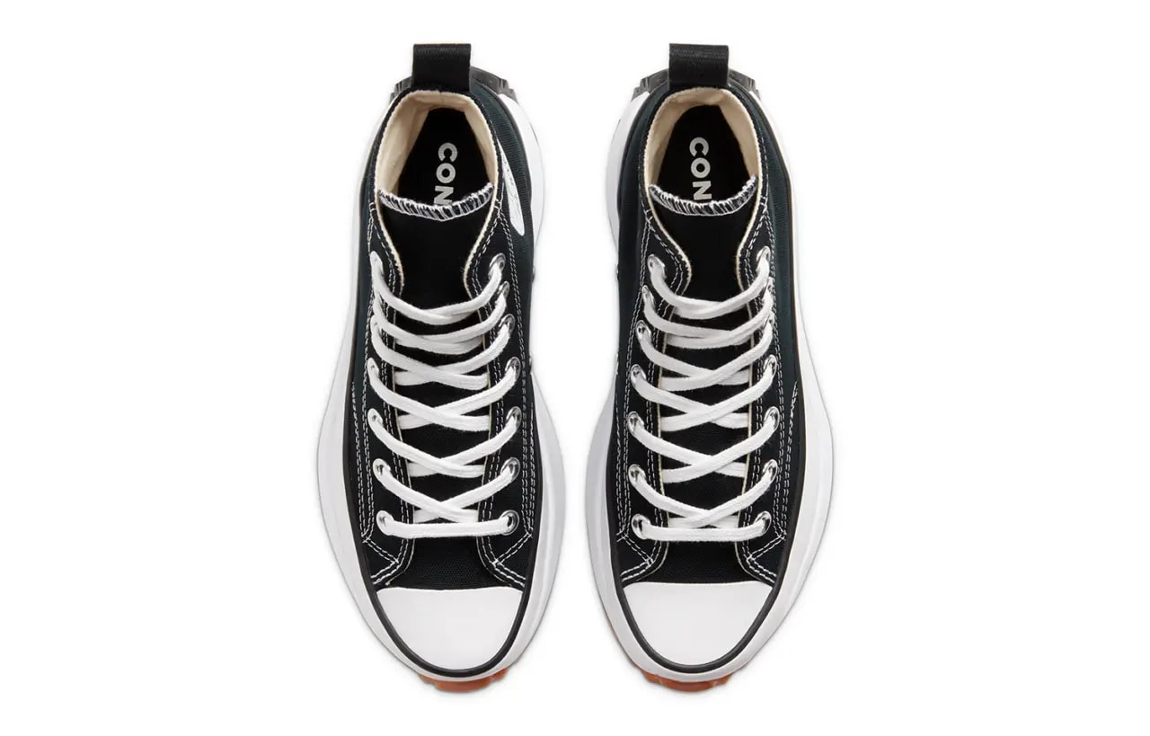 Giày Converse Run Star Hike High 'Black White Gum' 166800V — ảnh 4