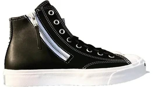 Giày Converse Jack Purcell Zip High 'Black White' 167327C — tieu-de: 41-5