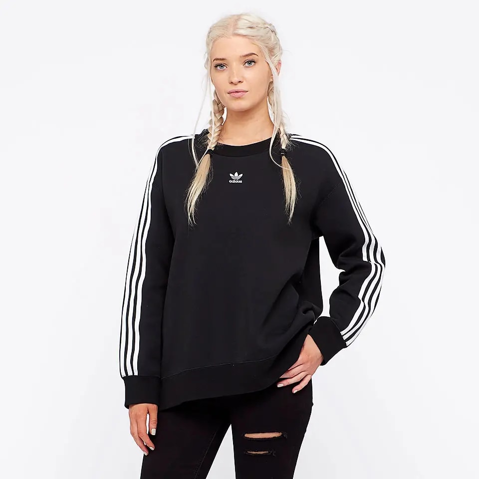 Áo Adidas Originals Womens Crew Sweater Black CE2431 — ảnh 3