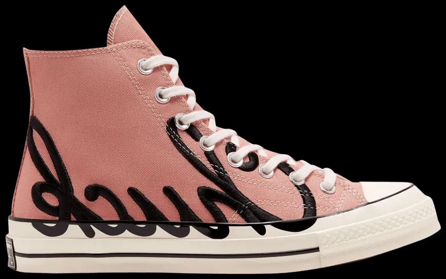 Giày Converse Chuck 70 High 'Scripted Signature Print Rose Gold' 167697C — kich-thuoc: 40